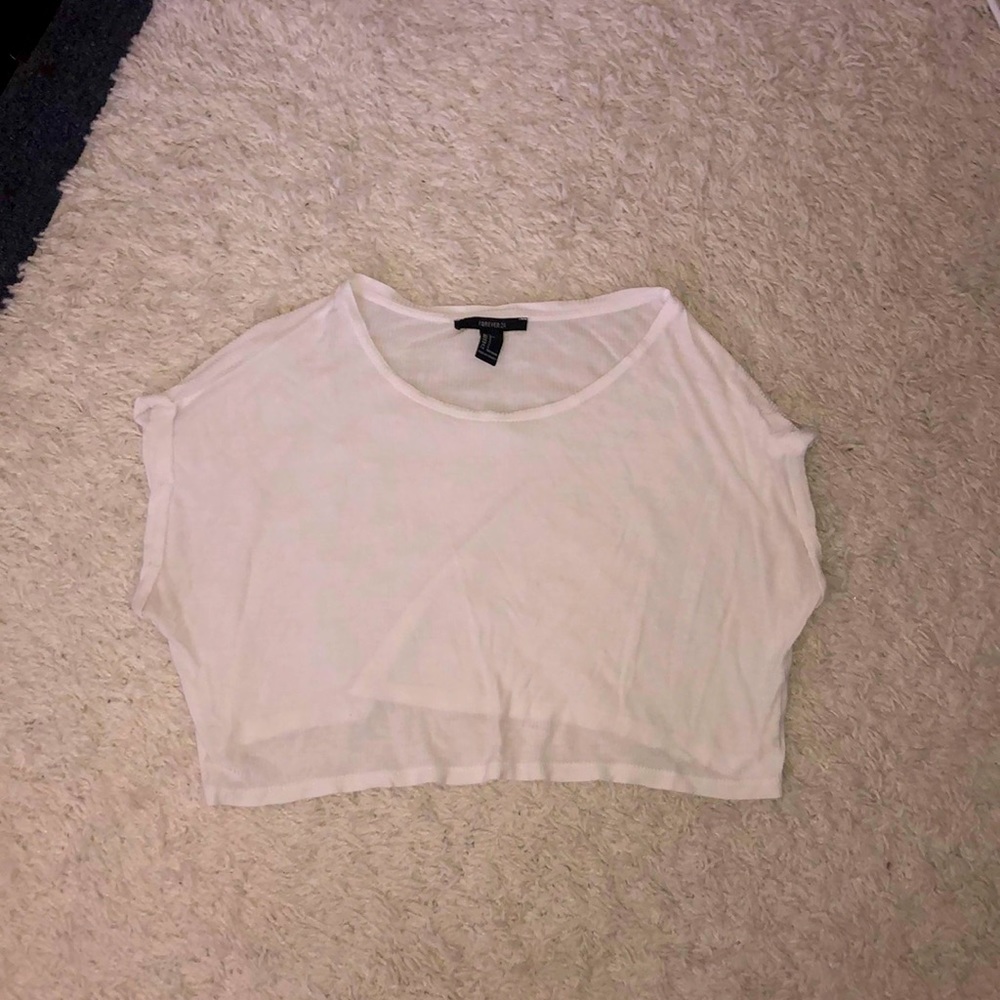 White Crop Top